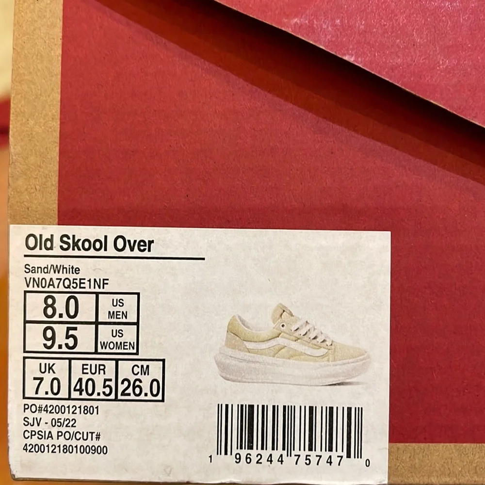 Vans WMNS Old Skool Over Sand/White VN0A705E1NF Platforms Sneakers